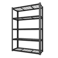 Veikous 5-Tier Heavy Duty Wire Rack, Industrial Steel Shelving for Storage, Black
