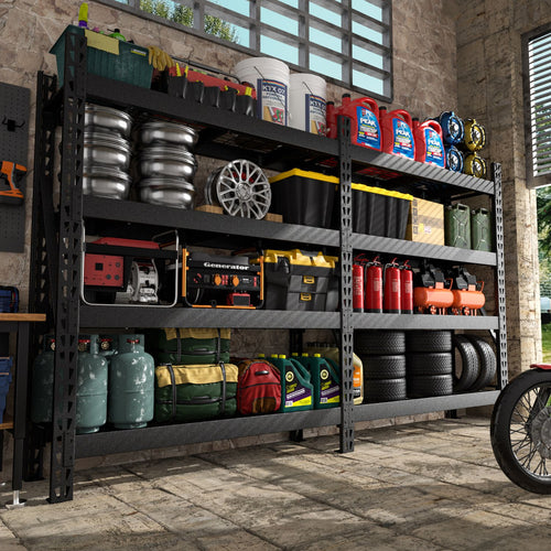 Heavy duty shelving for garage