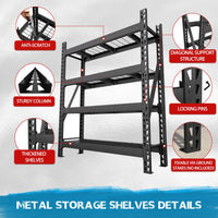 Durable metal construction storage shelving 