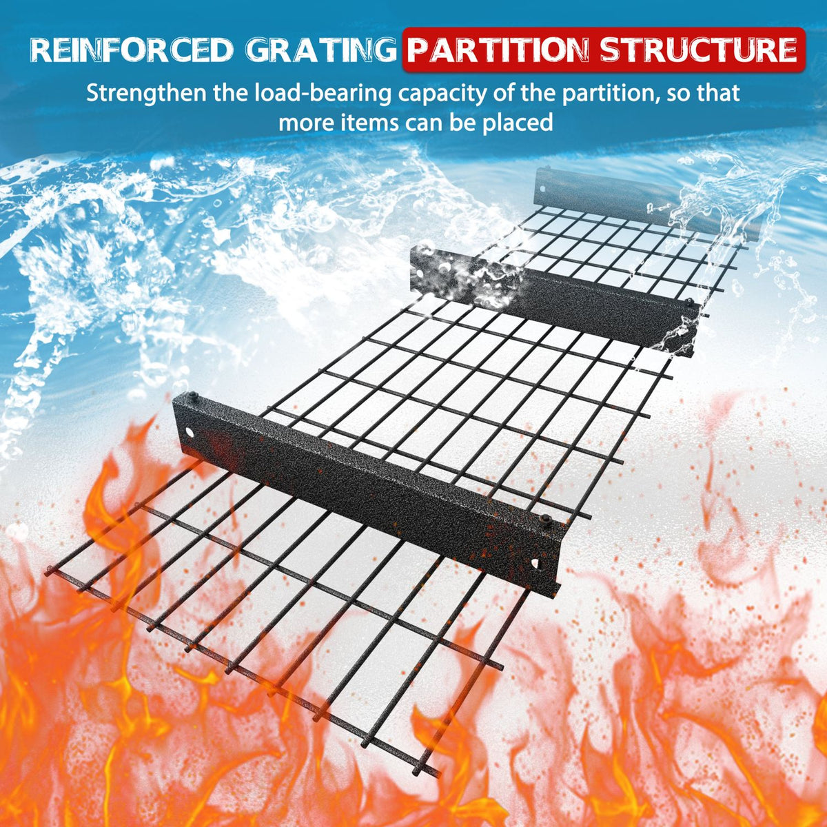 Reinforced Metal Organizer Rack