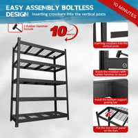 5-Tier Boltless Large Storage Rack
