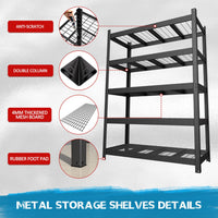 5-Tier Industrial Metal Shelving Unit