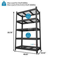 3000lbs Capacity Storage Rack with Metal Construction
