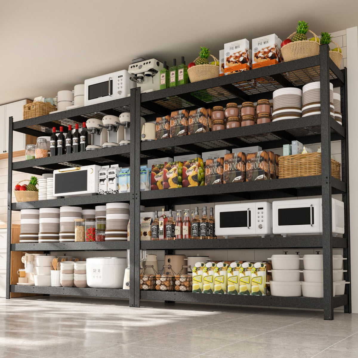 Multifunctional 5-Tier Storage Shelving Unit