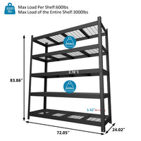 Veikous Metal Storage Rack, 3000lbs Load Capacity