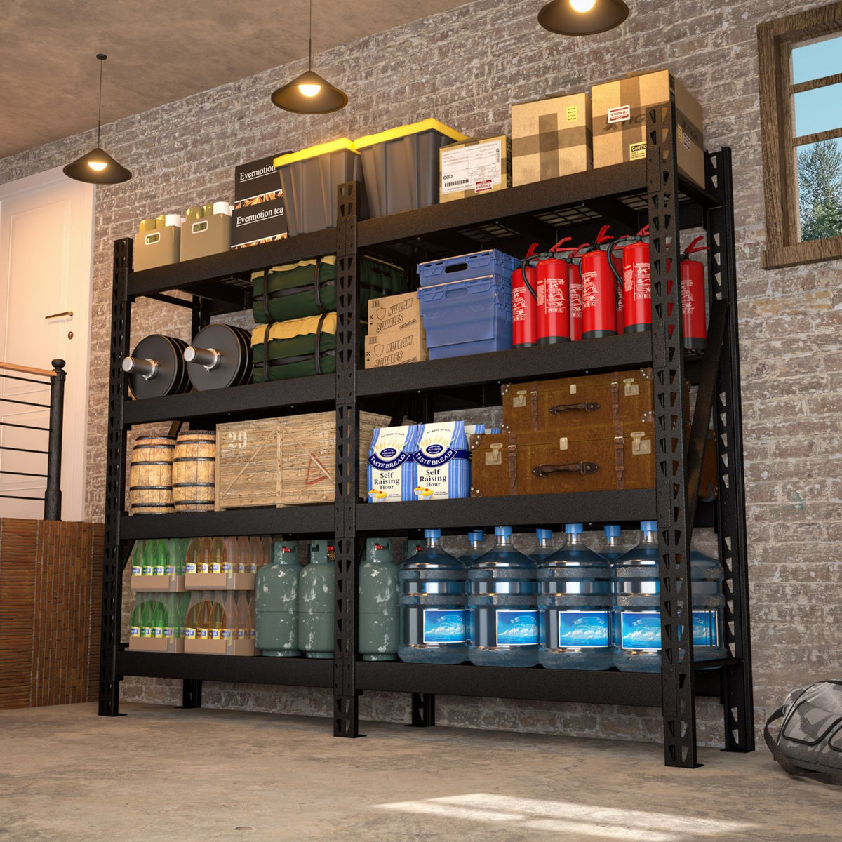 Easy to Assemble Adjustable Garage Storage Shelving