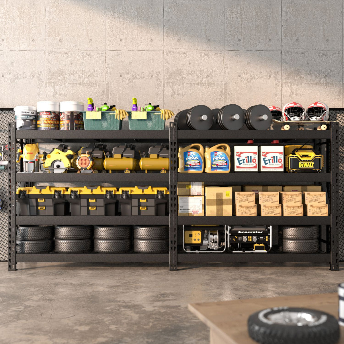 Garage Shelving Unit, 4-Tier