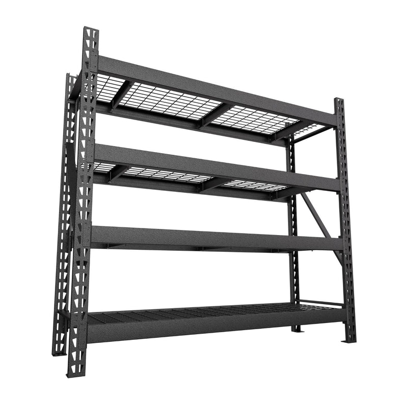 Metal Storage Shelving Unit, Black