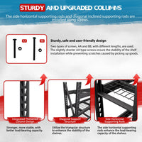 Sturdy Storage Shelves from Veikous，User-Friendly