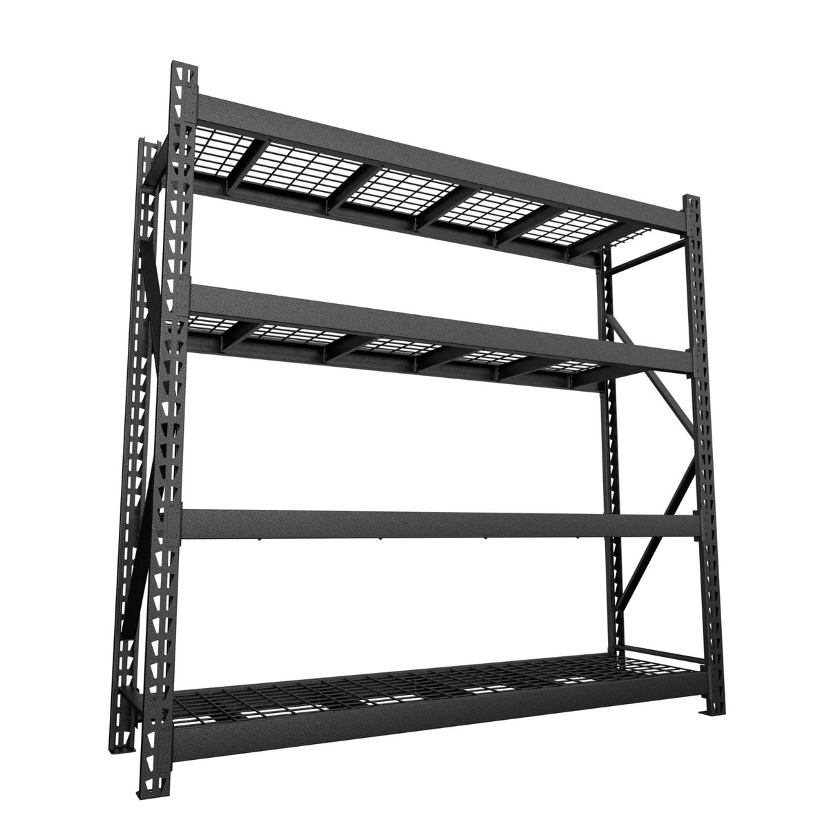 Black Storage Rack with Mesh Board
