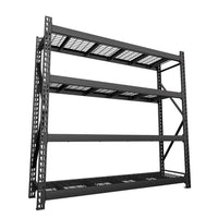 Black Storage Rack with Mesh Board
