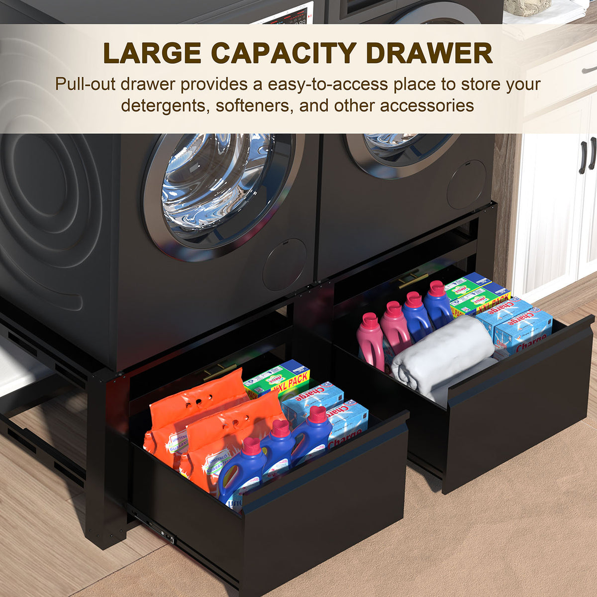 Veikous Washer Pedestals, Laundry & Dryer Pedestal