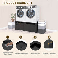 Veikous Washer Pedestals, Laundry & Dryer Pedestal