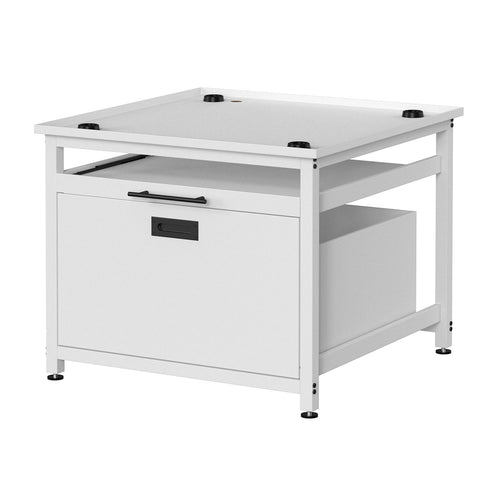 Washer Stand with Drawer, White