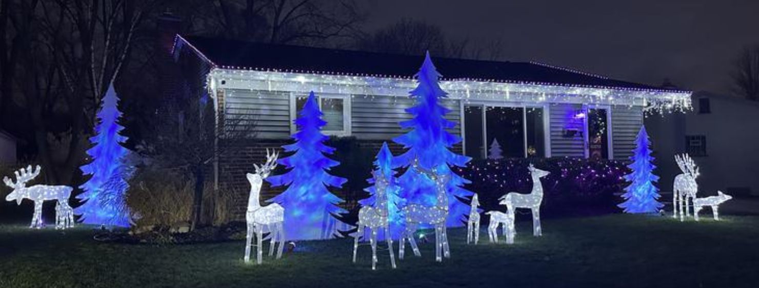 3-Piece Lighted Deer Family for Christmas