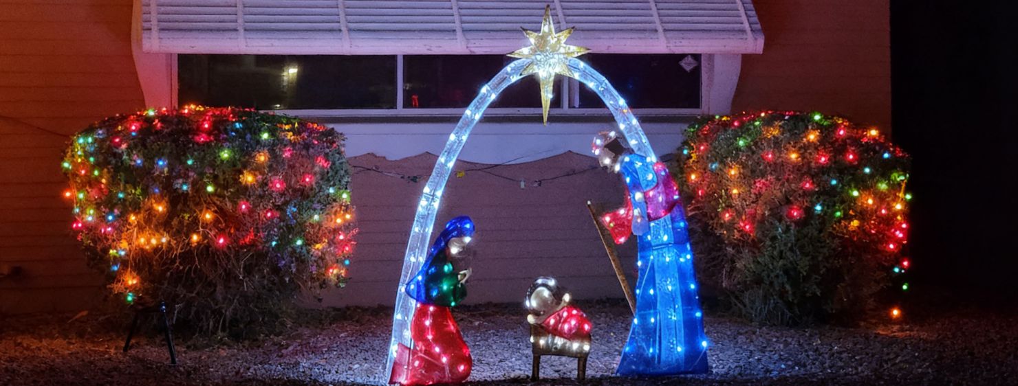 LED Nativity Scene Christmas Decoration for Yard