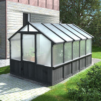 Wood Greenhouse with Polycarbonate Panel
