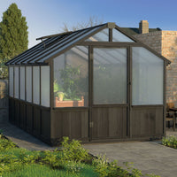 Polycarbonate Panel Greenhouse with Cedar Frame