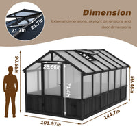 8x12 Walk-in Greenhouse