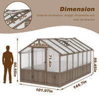 Walk-in Greenhouse for Winter Sunroom