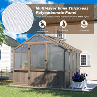 Wood Greenhouse Polycarbonate Panel