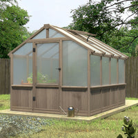 Wood Greenhouse with Vents