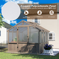 Wood Greenhouse Polycarbonate Panel