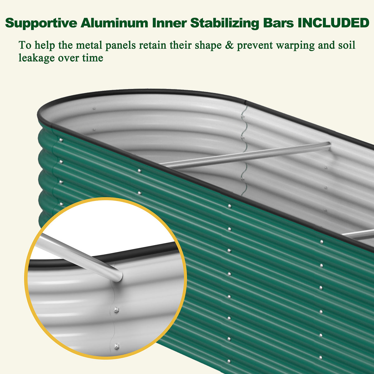 outdoor planter box, stainless steel