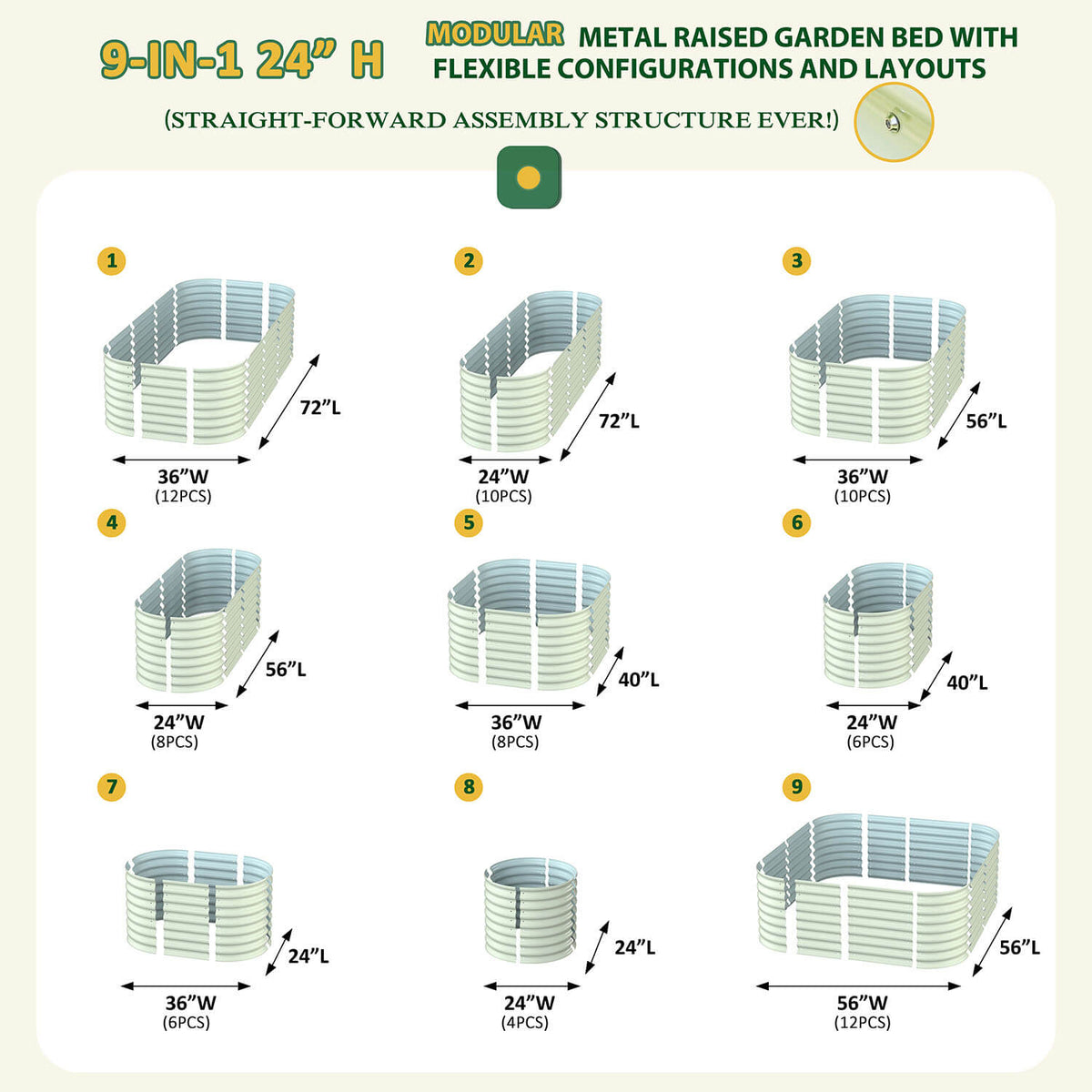 Rectangular Raised Garden Bed