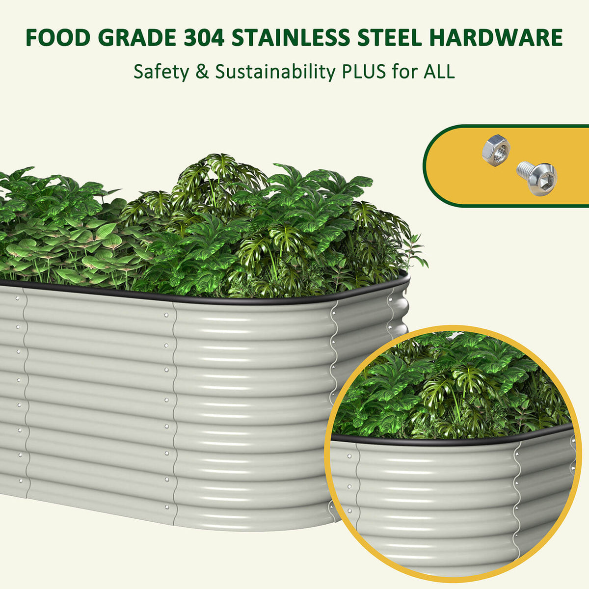 VEIKOUS 24”H Raised Garden Bed