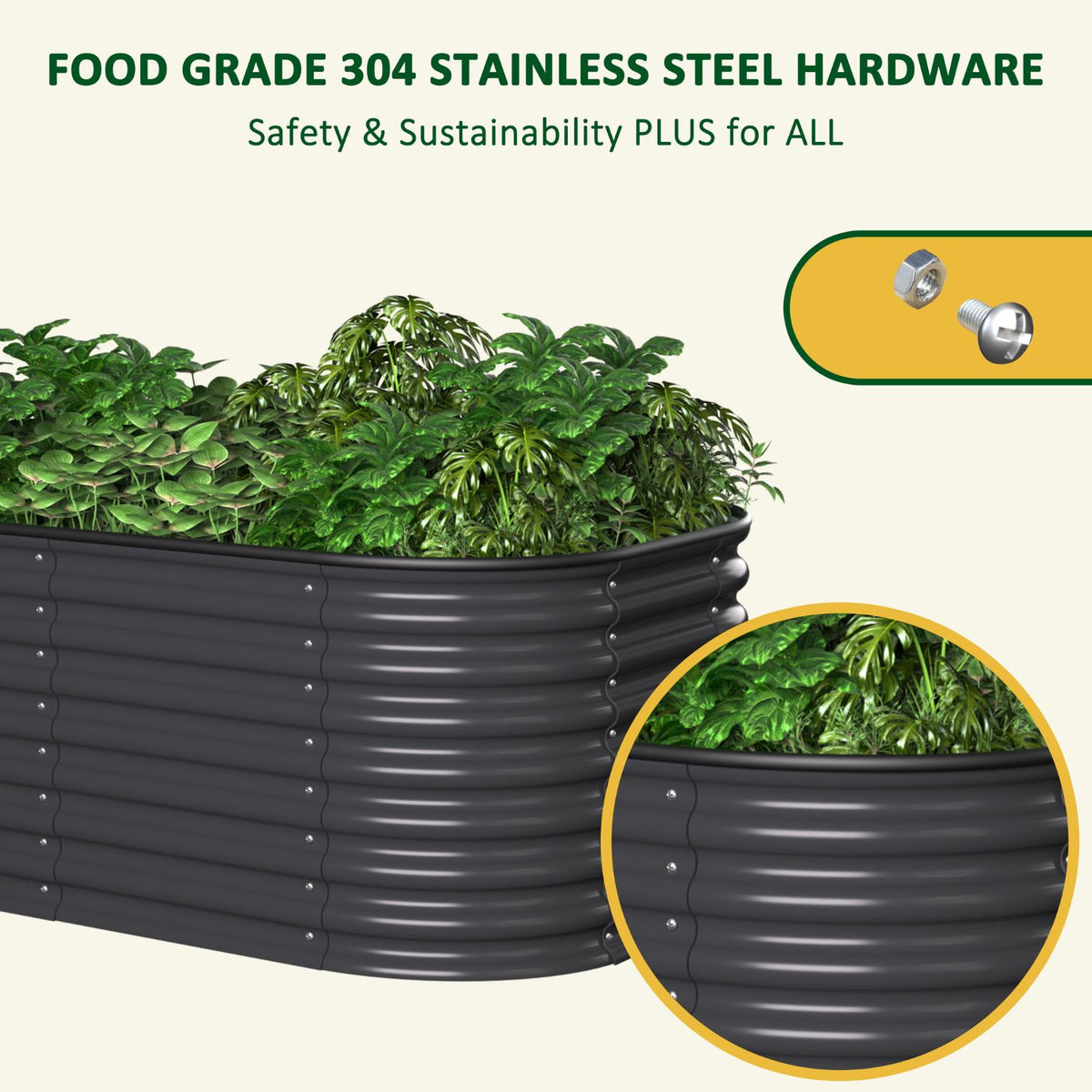 galvanized steel raised garden bed