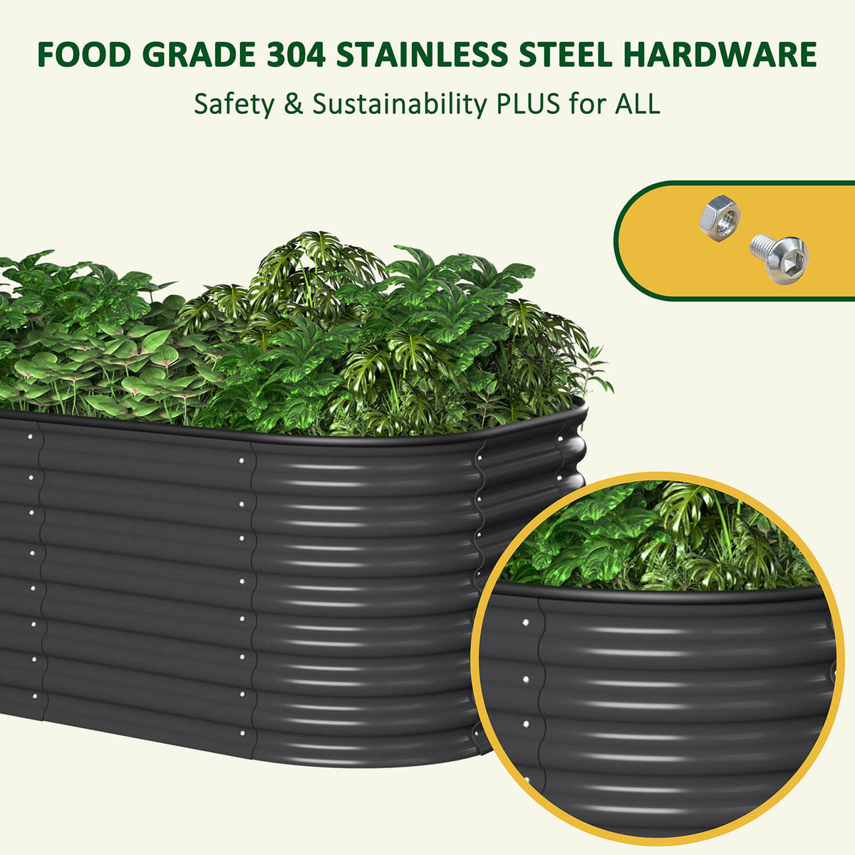 VEIKOUS 24”H Raised Garden Bed