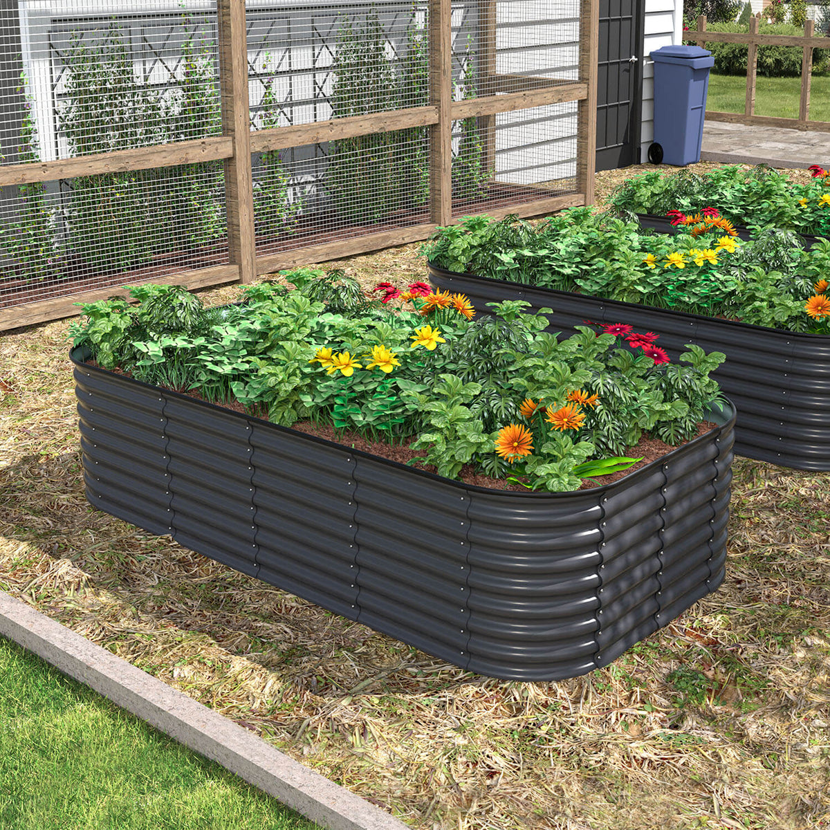 24”H raised flower bed