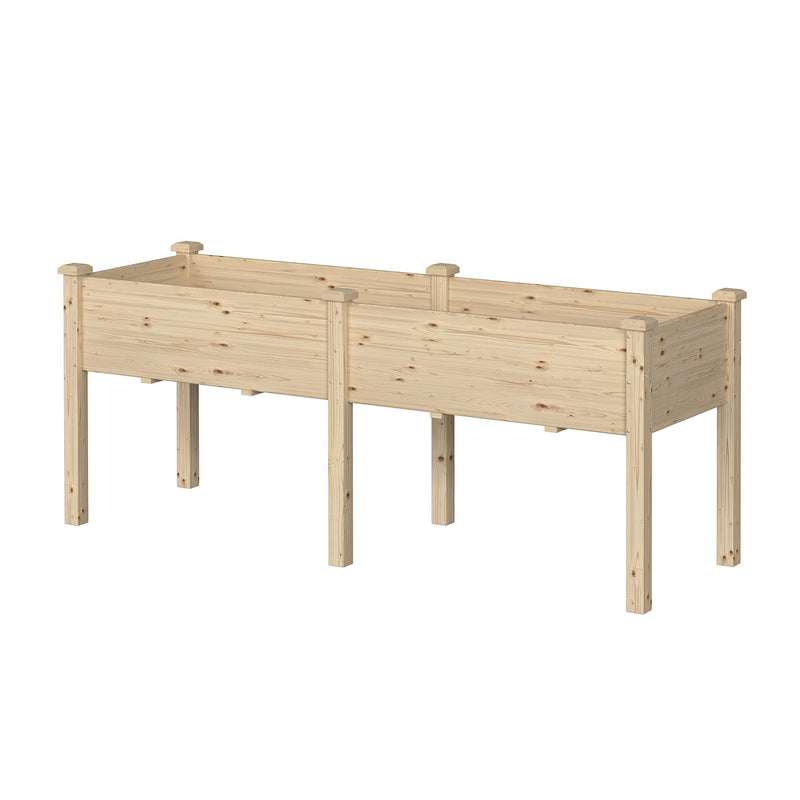 Rectangular Wood Planter Box