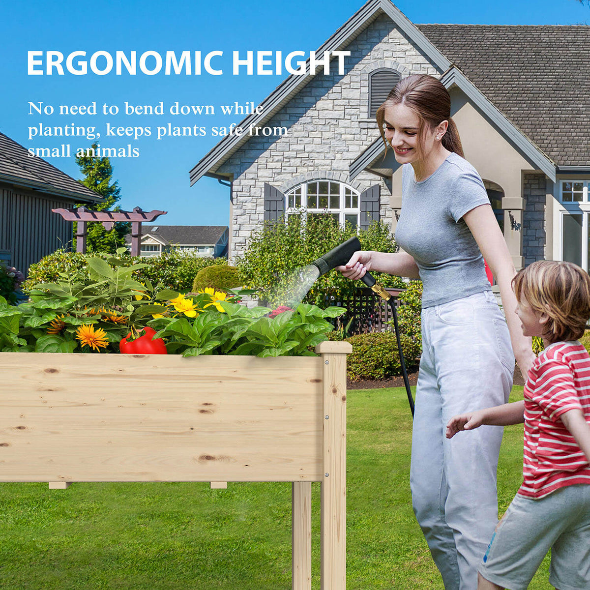 standing planter box outdoor