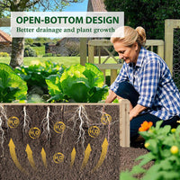 open-bottom plant bed