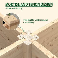 mortise and tenon design ground garden