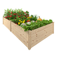 8ft long wood garden bed
