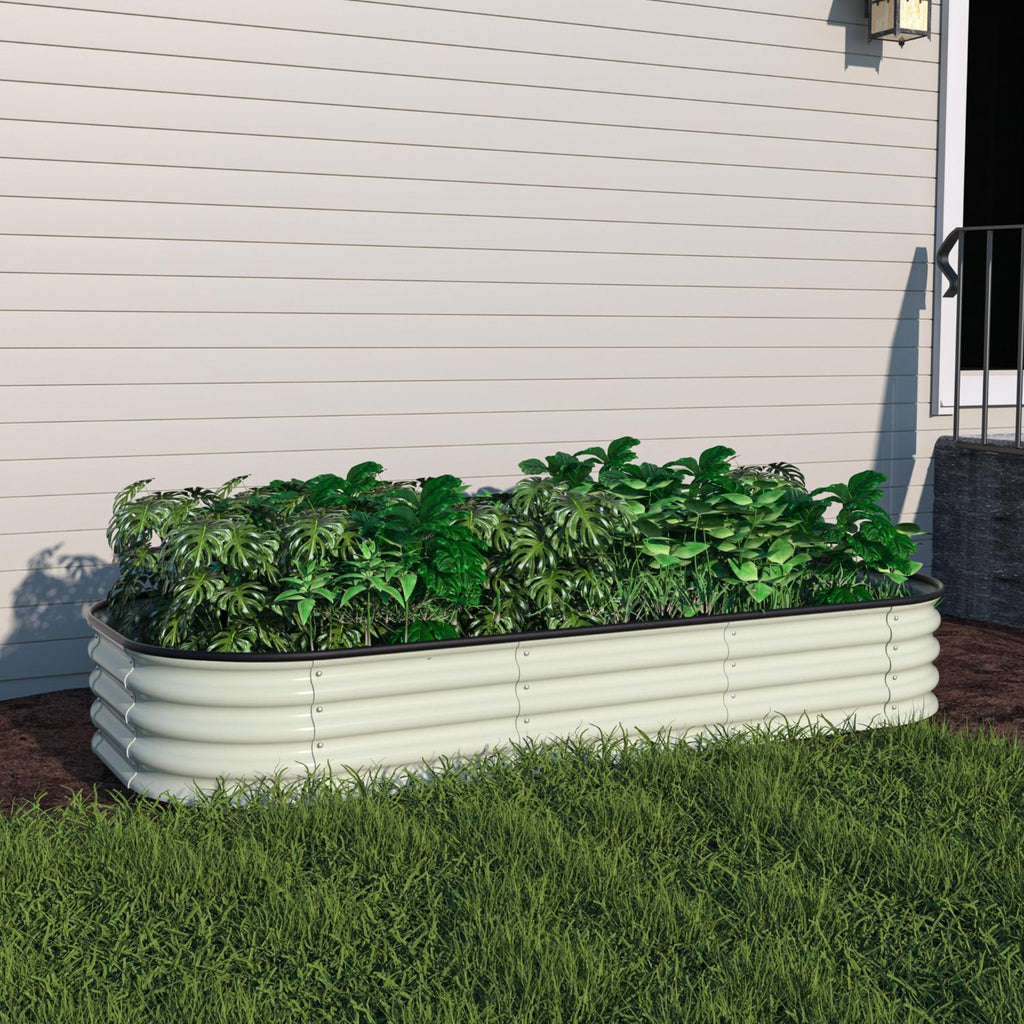 Raised Garden Boxes Outdoor, Light Green