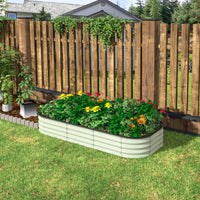Galvanized Raised Garden Bed for Flowers