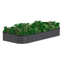 8x4x1ft Galvanized Steel Raised Garden Bed