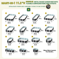 Modular Outdoor Planter Box Metal Patio Kit
