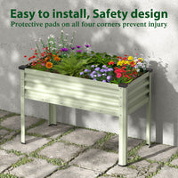 Steel Raised Garden Bed  with Protective Pads