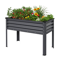 Veikous Galvanized Planter with Legs