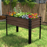 Galvanized Planter Garden Box Outdoor