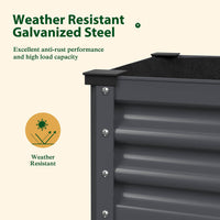 Galvanized Raised Garden Bed on Wheels