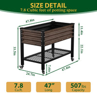 Rust-Resistant Steel Raised Garden Bed