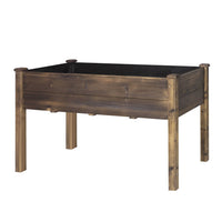 Elevated Planter with Drainage Holes, Saddlebrown