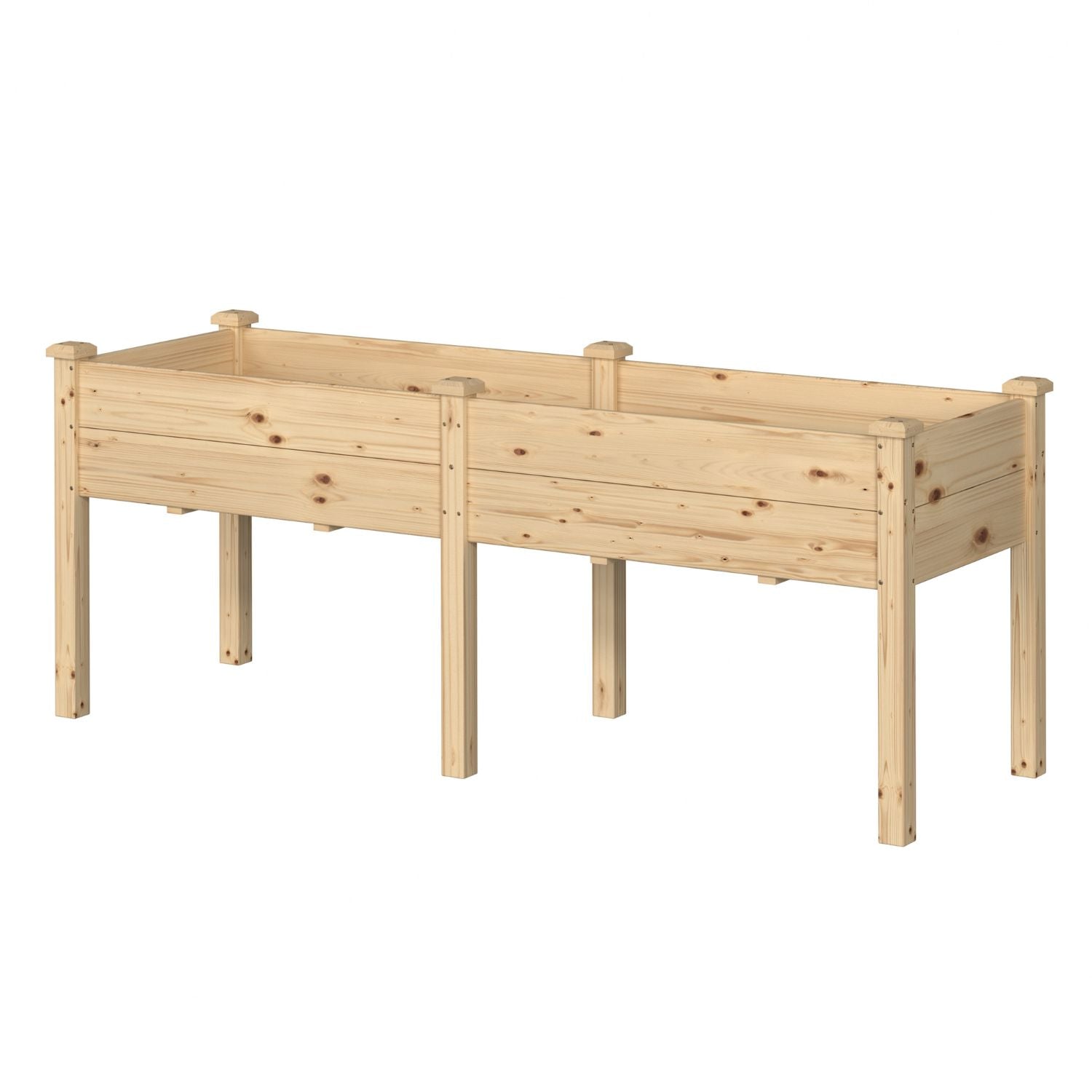 Rectangular Wood Planter Box