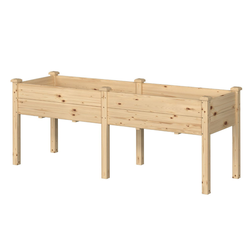 Rectangular Wood Planter Box